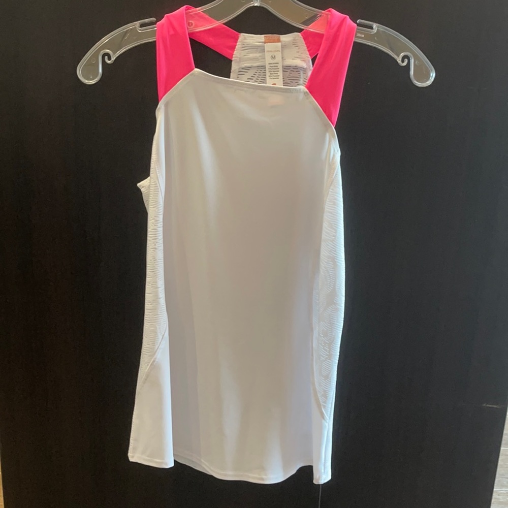 Cross court tennis tank top